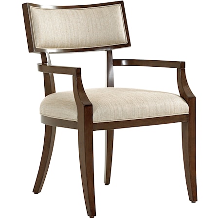 Whittier Arm Chair in Wheat Fabric